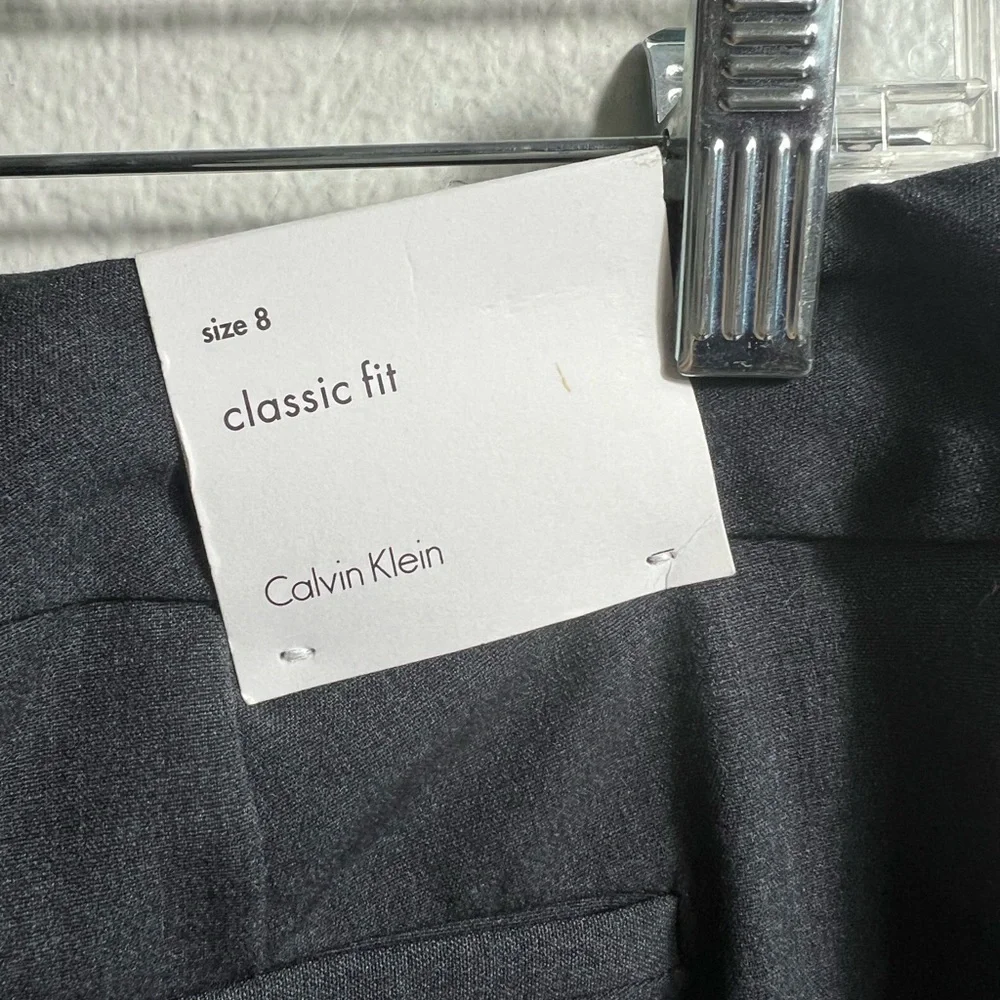 Calvin Klein Women's Classic Charcoal Fit Straight Leg. S 8 NWT - Picture 6 of 13